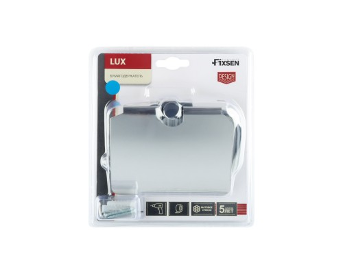 Бумагодержатель с крышкойFIXSEN Lux Chrome (FX-15010)