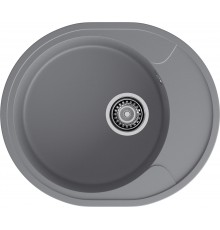 GRANFEST Мойка URBAN 857L  1-чаша+крыло 570*480мм темно-серый арт.GF-UR-