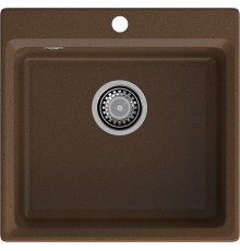 GRANFEST Мойка композит LEVEL, GF-LV-510, чаша 510*500, терракот