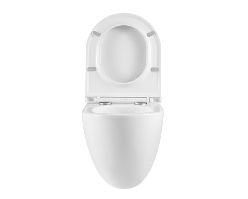 GLAZER WHITE Унитаз подвесной безободковый с сиденьем микролифт, LM, 9614003