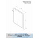 Зеркало Glamour LED 700х800