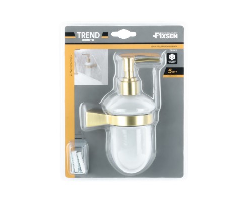 Дозатор для жидкого мыла FIXSEN Trend Gold FX-99012) Дозатор для жидкого мыла FIXSEN Trend Gold FX-99012)