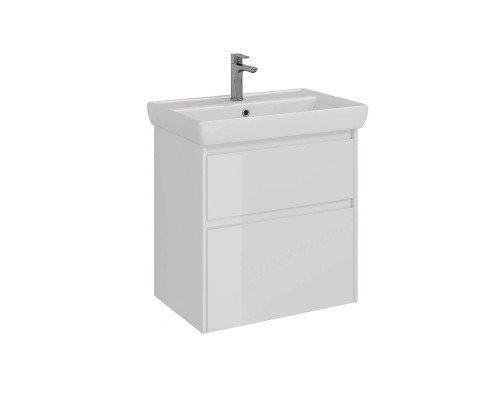 Тумба Lemark COMBI 70 см под 1 раковину, подвесная/напольная, 2 ящика, цвет корпуса, фасада: Белый г Тумба Lemark COMBI 70 см под 1 раковину, подвесная/напольная, 2 ящика, цвет корпуса, фасада: Белый г