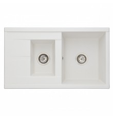 Мойка для кухни  Делия 87 870x510x218 мм, прямоуг. с крылом и доп. чашей, жемчуг
