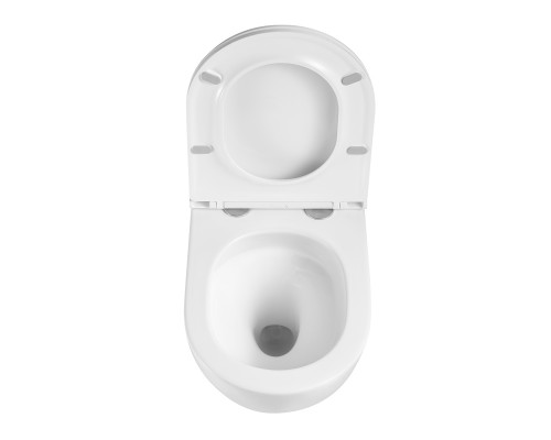 GLAZER WHITE Унитаз подвесной безободковый с сиденьем микролифт, LM, 9614003
