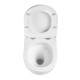 GLAZER WHITE Унитаз подвесной безободковый с сиденьем микролифт, LM, 9614003