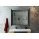 Зеркало-шкаф Mirror Box black Led 800х800