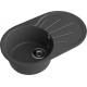 GRANFEST Мойка композит RONDO GF-R--750L чаша с крылом 750*460мм графит арт.GF-