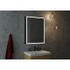 Зеркало-шкаф Mirror Box black Led 600х800
