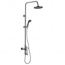 T40 Смеситель для ванны-душа, пов.излив 97мм с верх.лейкой 'Троп.дождь', р/ОД, хром, ROS, T40-46