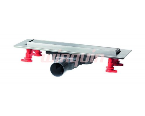 Линейный трап с сухим затвором и сифоном, слим решетка L=300 mm., WIRQUIN