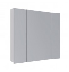 Шкаф зеркальный Lemark UNIVERSAL 90х80 см 3-х дверный, цвет корпуса: Белый глянец