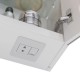 Шкаф зеркальный Lemark ZENON 45х80 см 1 дверный, петли слева, с козырьком-подсветкой, с розеткой, цв