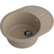 GRANFEST Мойка композит RONDO GF-R--580L чаша с крылом 579*445мм песочный арт.GF-