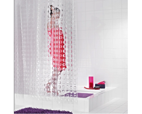Штора для ванной комнаты Ridder Loupe 180 x 200 см, прозрачный, 35897