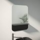 Зеркало настенное с полочкой (цвет: черный) Shadow EVOFORM 50x70 см, BY 0551