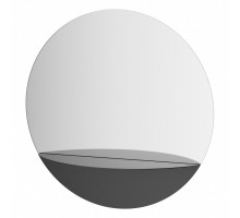 Зеркало настенное с полочкой (цвет: черный) Shadow EVOFORM D60 см, BY 0561