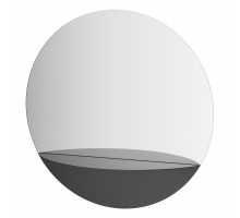 Зеркало настенное с полочкой (цвет: черный) Shadow EVOFORM D70 см, BY 0562