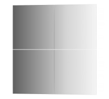 Зеркальная плитка - комплект 4 шт квадрат 20х20 см; серебро Reflective EVOFORM BY 1406