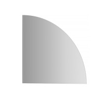 Зеркальная плитка с фацетом 5 мм четверть круга 30х30 см; серебро Refractive EVOFORM BY 1439