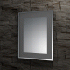 Зеркало настенное в багетной раме хром со встроенным LED-светильником Ledside EVOFORM 60x75 см, BY 2201