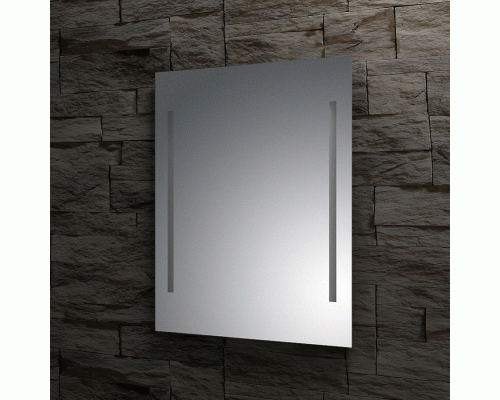 Зеркало настенное с 2-мя встроенными LED-светильниками, ИК-выключатель, Ledline EVOFORM 60x75 см, BY 2315
