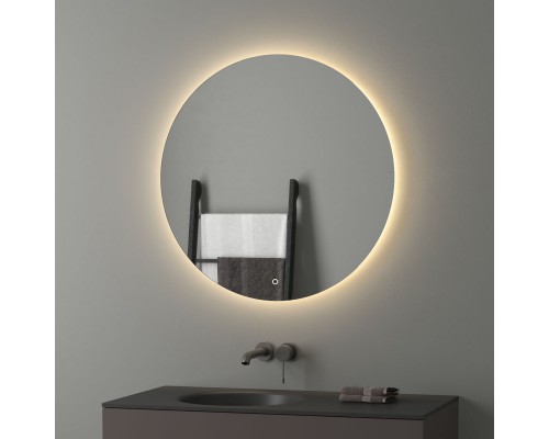 Зеркало настенное с LED-подсветкой, сенсорный выключатель, Ledshine EVOFORM 80х80 см, BY 2655