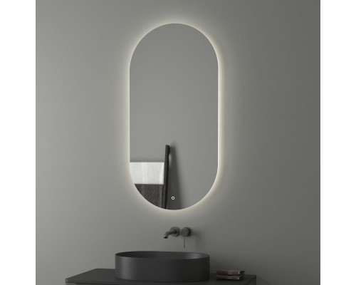 Зеркало настенное с LED-подсветкой, сенсорный выключатель, Ledshine EVOFORM 60х120 см, BY 2688