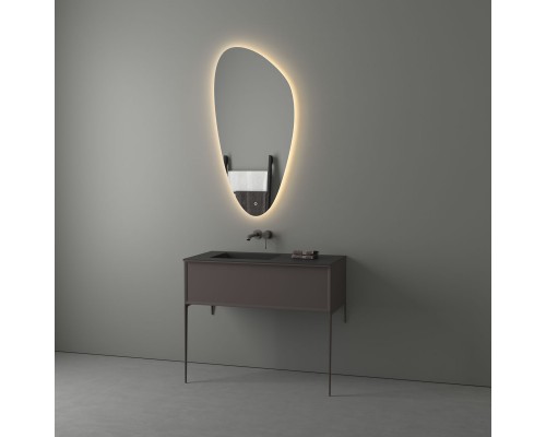 Зеркало настенное с LED-подсветкой, сенсорный выключатель, Ledshine EVOFORM 60х120 см, BY 2693