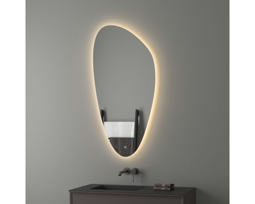 Зеркало настенное с LED-подсветкой, сенсорный выключатель, Ledshine EVOFORM 60х120 см, BY 2693