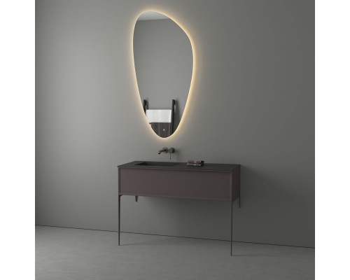 Зеркало настенное с LED-подсветкой, сенсорный выключатель, Ledshine EVOFORM 70х140 см, BY 2694