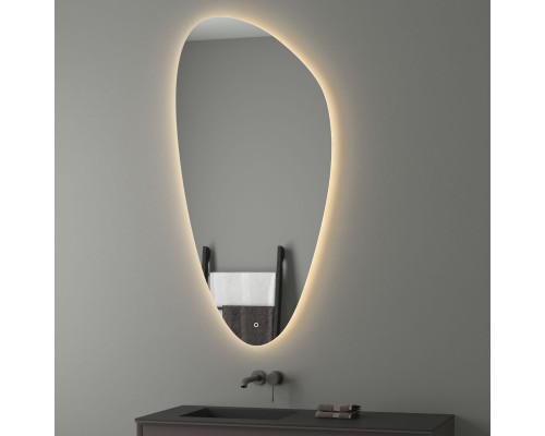 Зеркало настенное с LED-подсветкой, сенсорный выключатель, Ledshine EVOFORM 70х140 см, BY 2694