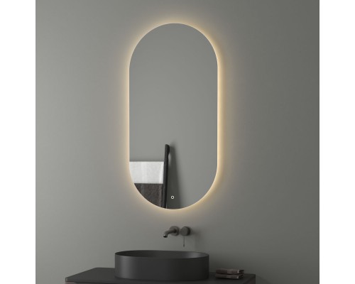 Зеркало настенное с LED-подсветкой, сенсорный выключатель, Ledshine EVOFORM 60х120 см, BY 2698