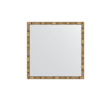 Зеркало настенное EVOFORM в багетной раме золотой бамбук, 57х57 см, BY 0609