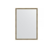 Зеркало настенное EVOFORM в багетной раме витая латунь, 48х68 см, BY 0634