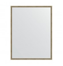 Зеркало настенное EVOFORM в багетной раме витая латунь, 68х88 см, BY 0686