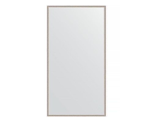 Зеркало настенное EVOFORM в багетной раме витое серебро, 68х128 см, BY 0742