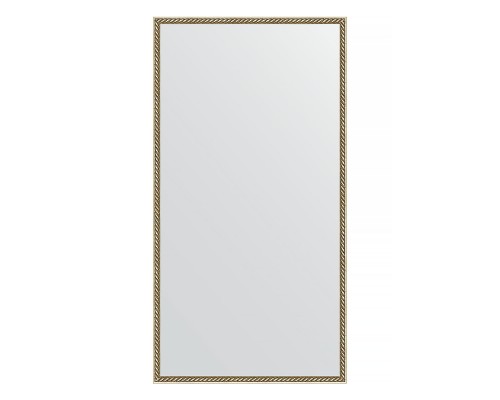 Зеркало настенное EVOFORM в багетной раме витая латунь, 68х128 см, BY 0754