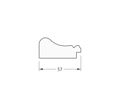 Зеркало настенное EVOFORM в багетной раме белёный дуб, 64х64 см, BY 0781