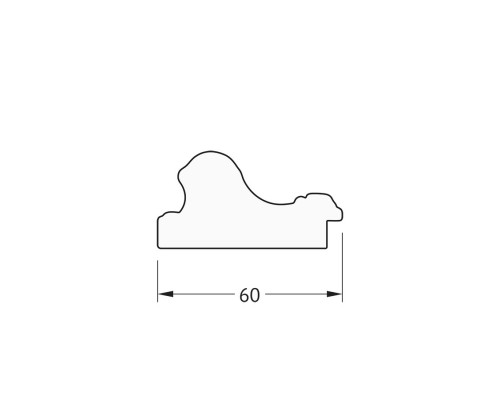 Зеркало настенное EVOFORM в багетной раме золотые бусы на серебре, 65х65 см, BY 0782