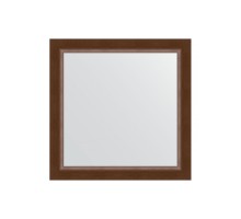 Зеркало настенное EVOFORM в багетной раме орех, 66х66 см, BY 0784