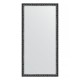 Зеркало настенное EVOFORM в багетной раме чернёное серебро 50х100 см, BY 1048
