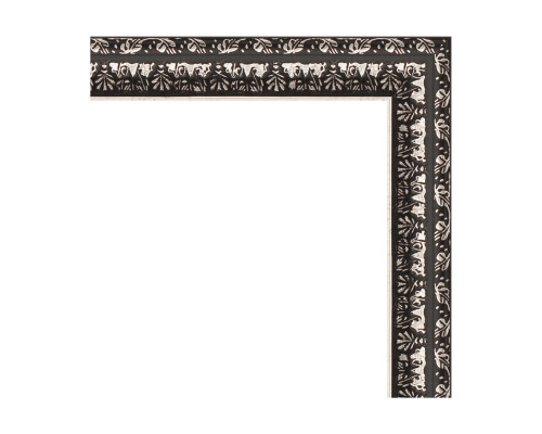 Зеркало настенное EVOFORM в багетной раме чернёное серебро, 60х110 см, BY 1078