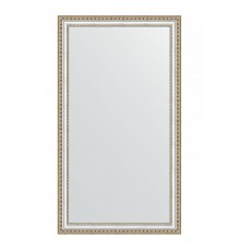 Зеркало настенное EVOFORM в багетной раме золотые бусы на серебре, 65х115 см, BY 1087