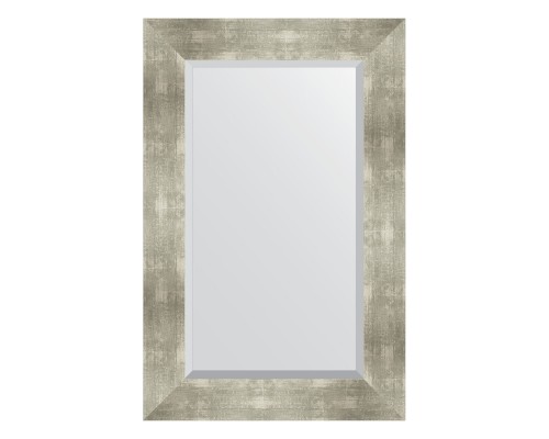 Зеркало настенное с фацетом EVOFORM в багетной раме алюминий, 56х86 см, BY 1140