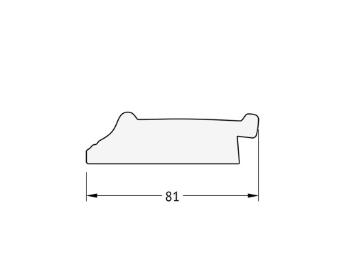 Зеркало настенное с фацетом EVOFORM в багетной раме чёрный ардеко, 75х105 см, BY 1195