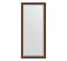 Зеркало настенное с фацетом EVOFORM в багетной раме орех, 72х162 см, BY 1207