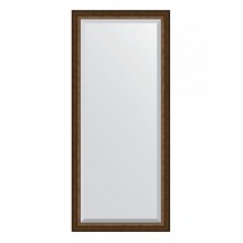 Зеркало настенное с фацетом EVOFORM в багетной раме состаренная бронза, 72х162 см, BY 1208