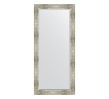 Зеркало настенное с фацетом EVOFORM в багетной раме алюминий, 76х166 см, BY 1210