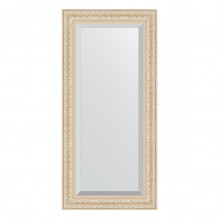 Зеркало настенное с фацетом EVOFORM в багетной раме старый гипс, 55х115 см, BY 1242
